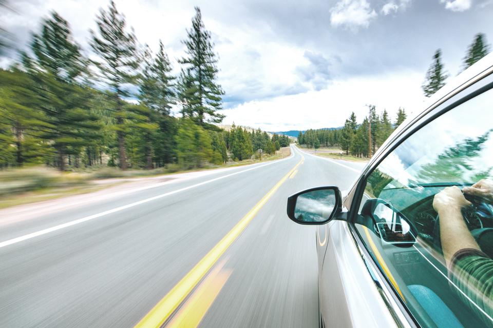 car on road